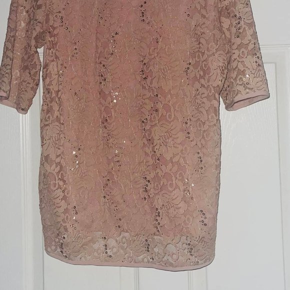 WOMEN'S size X-LARGE~ Blouse ~Rose color~ pull over Per Seption Concept. - Picture 5 of 5